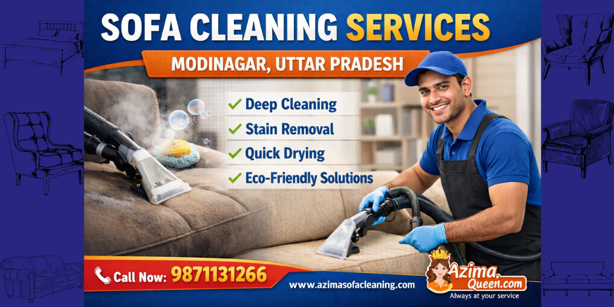 Professional sofa cleaning service in Modinagar with deep cleaning and stain removal मोदीनगर में प्रोफेशनल सोफा क्लीनिंग सर्विस, डीप क्लीनिंग और दाग हटाने की सुविधा