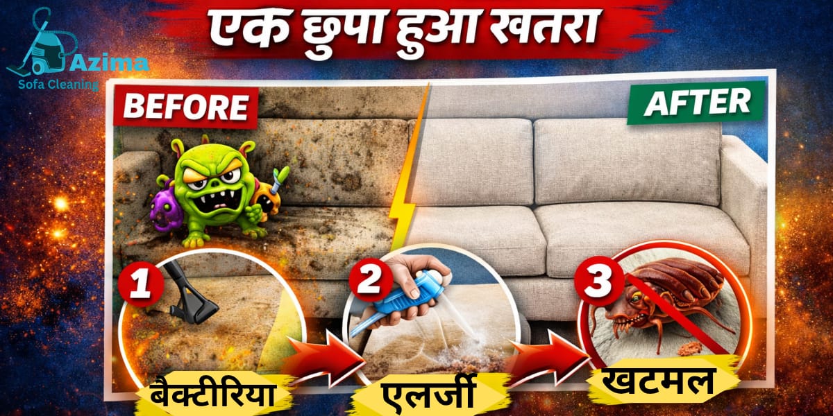 गंदे सोफे से होने वाली बीमारियाँ और प्रोफेशनल sofa cleaning service