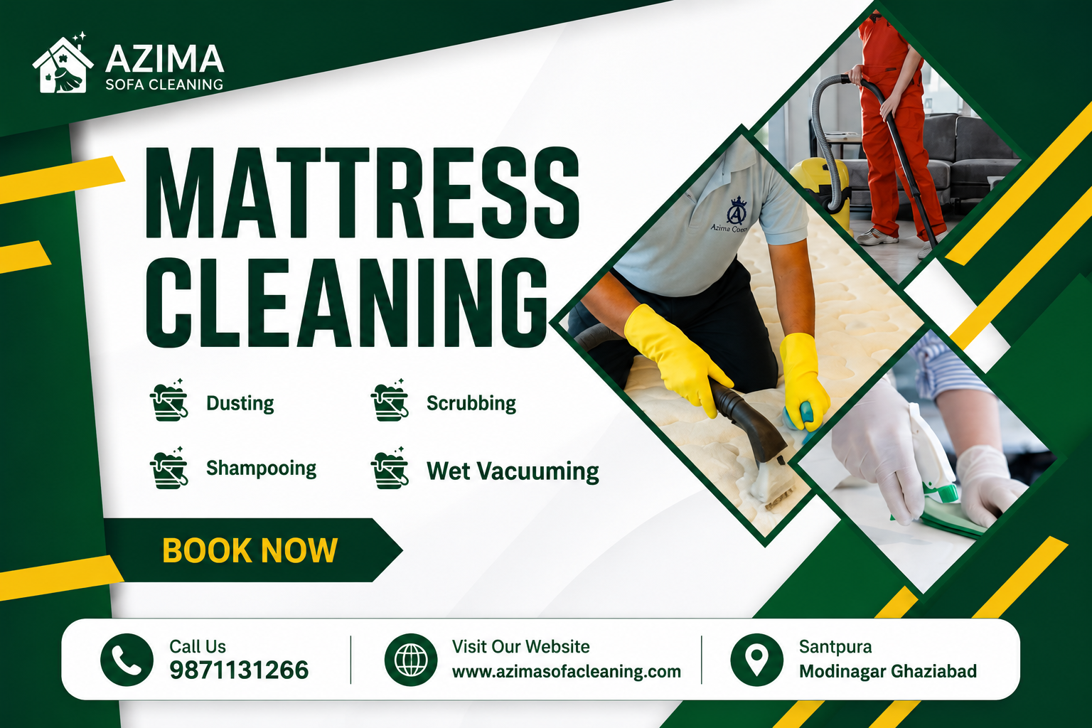 Mattress Cleaning Services with Deep Cleaning, Stain Removal, and Sanitization