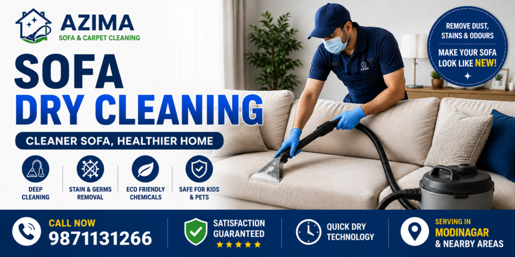 Professional sofa cleaning service by Azima Sofa Cleaning