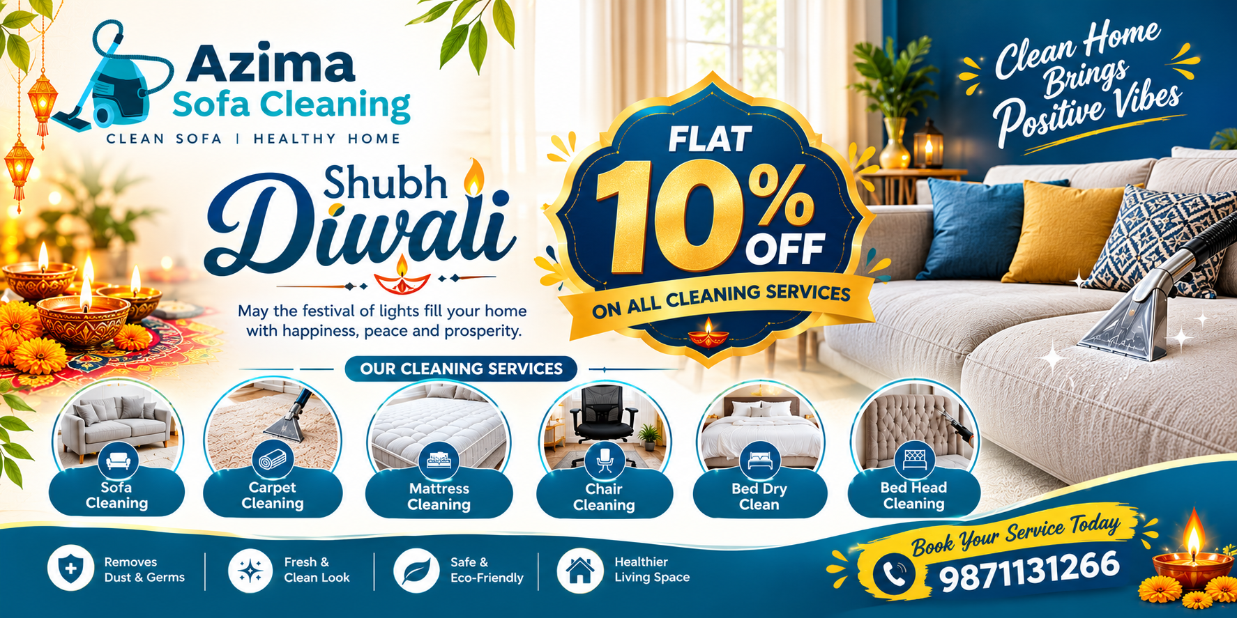 Diwali Sofa Cleaning Celebration